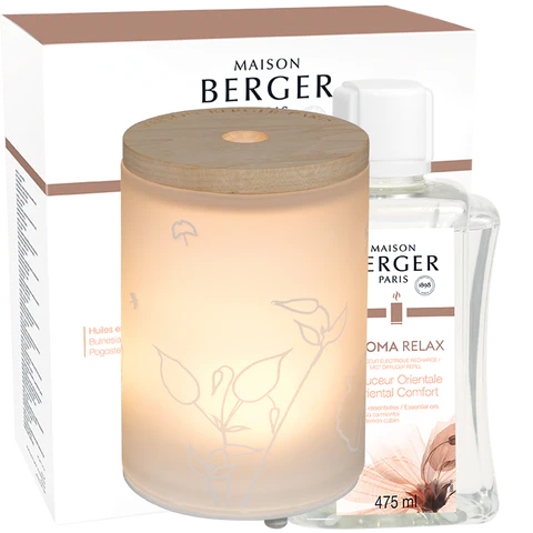 Maison Berger Aroma Relax Mist Diffuser Set- Oriental Comfort 317010 Capital Vacuum Raleigh Cary NC