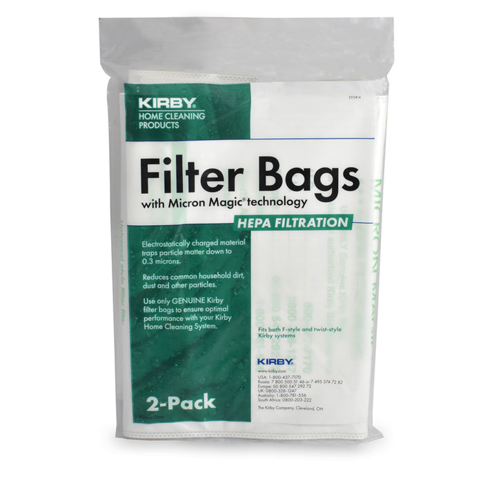 Kirby Vacuum Bags HEPA Type F - 2 pk HEPA dustbags