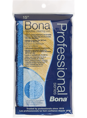 Bona Pro Series 15” Microfiber Pads for Bona Floor Cleaner Mop Capital Vacuum Raleigh Cary NC