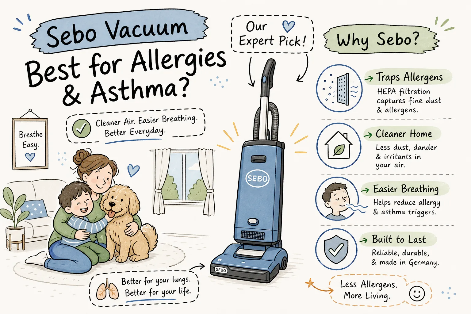 Which Sebo Vacuum Is Best for Allergies and Asthma? An Expert Pick and Why