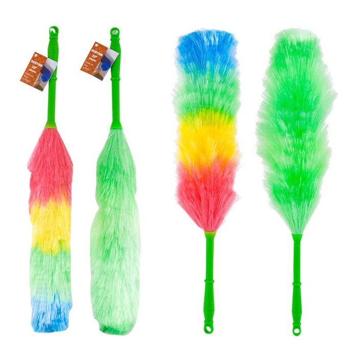 Rainbow or Green Feather Duster - 23'' Long