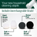 Sonic Power cleaning tool with interchangeable heads on a white background