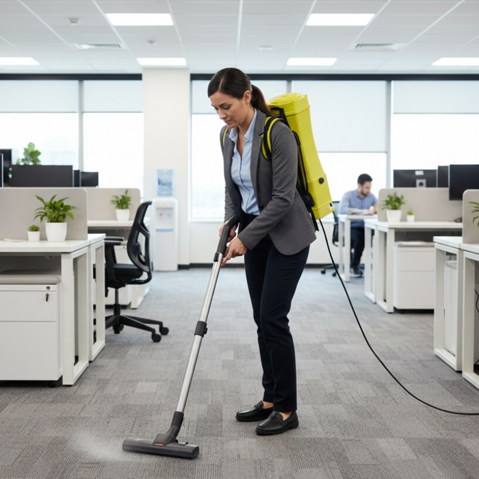 Clean Obsessed Commercial Backpack Vacuum CO6 with Attachments