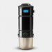  Element Central Vacuum 1700 Power Unit, with a cylindrical shape and a self-cleaning filter door on the side on grid background