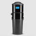 A black Element Central Vacuum DB8000 Power Unit, featuring a cylindrical shape with a bucket on top and a utilitarian design for home vacuuming needs. Capital Vacuum Raleigh Cary NC