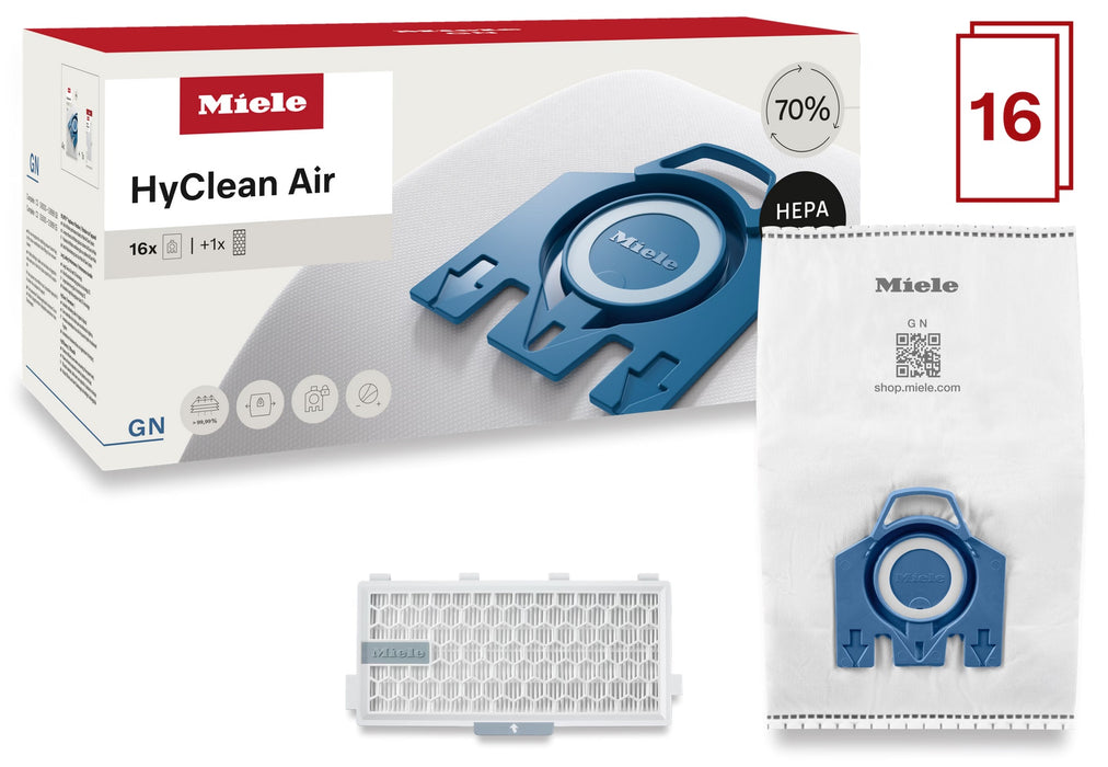 Miele Bags GN HyClean Air Performance Pack comes with 12911280. Capital Vacuum Raleigh Cary NC