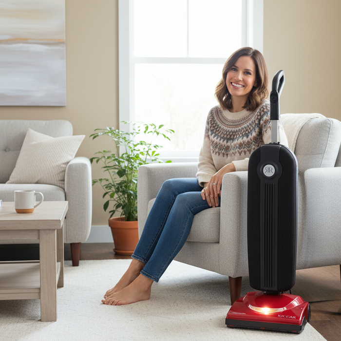 Riccar Supralite R10P Upright Vacuum, weighs just 9 pounds!