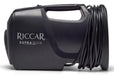 Black Riccar SupraQuick RSQ1 vacuum cleaner on a white background. Capital Vacuum Raleigh Cary NC