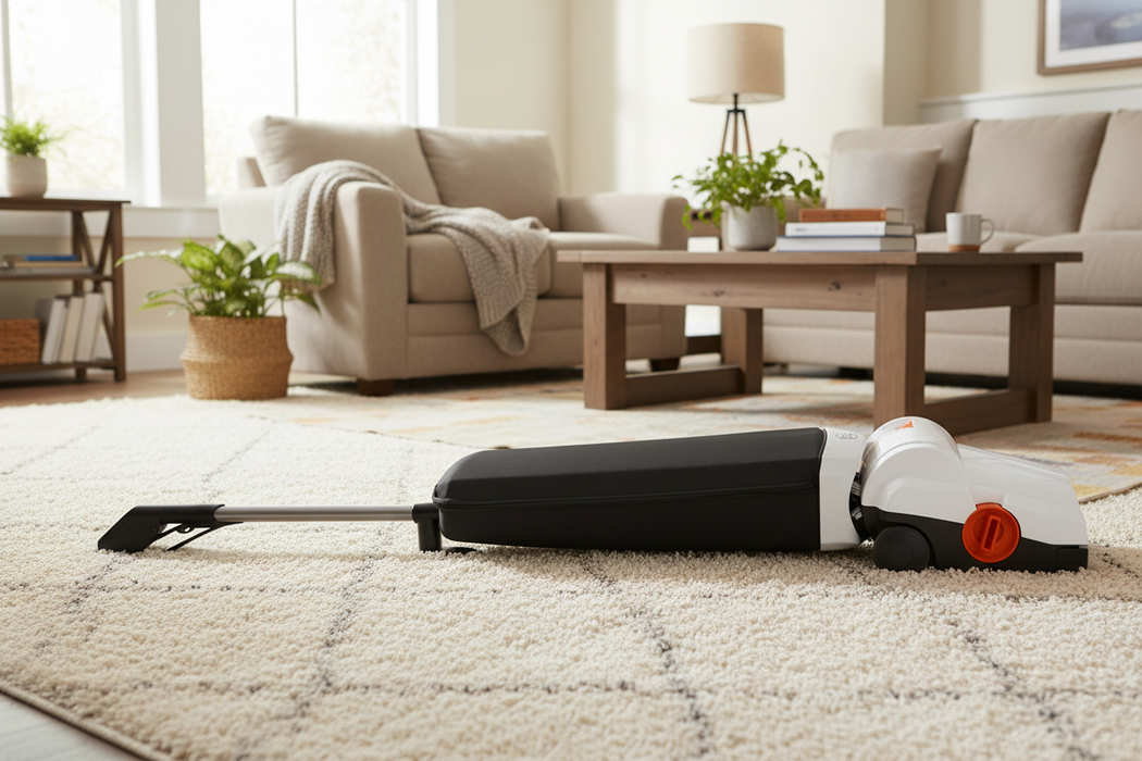 Sebo CE12 Lightweight Upright Vacuum 94251AM White