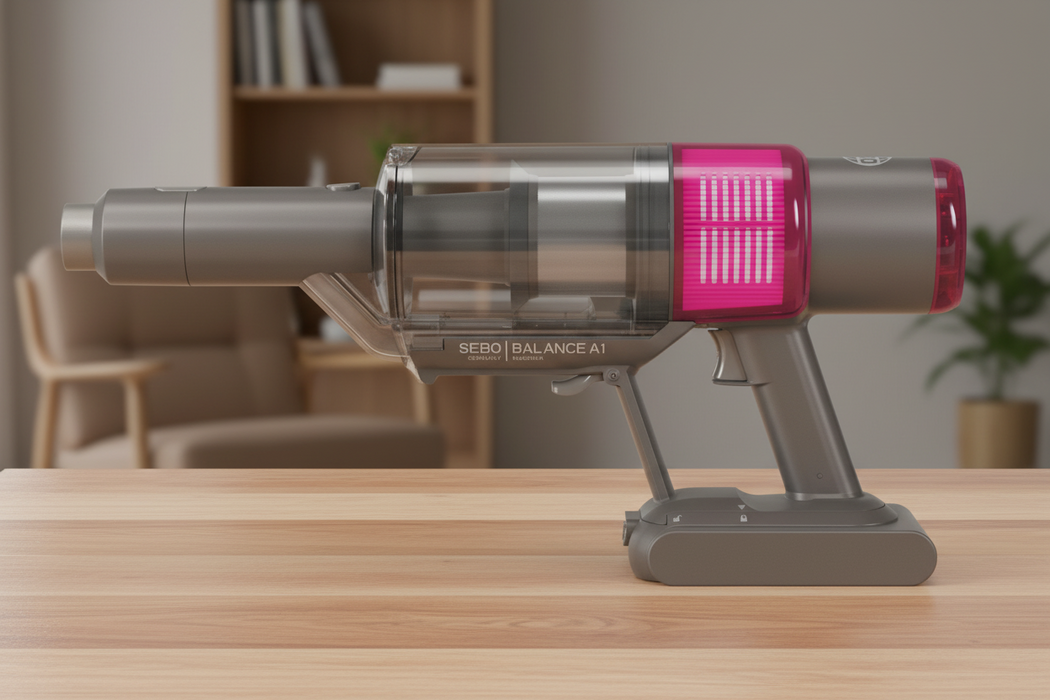 Sebo Balance A1 Cordless Vacuum 95012AM Magenta Capital Vacuum Raleigh Cary NC