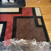 Uproot Clean Pro before and after on geometric carpet. Capital Vacuum Raleigh Cary NC
