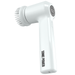 White sonic cleaning brush with bristle head on a white background