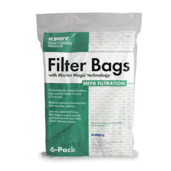 Kirby Vacuum Bags HEPA Type F - 6 pk HEPA dustbags