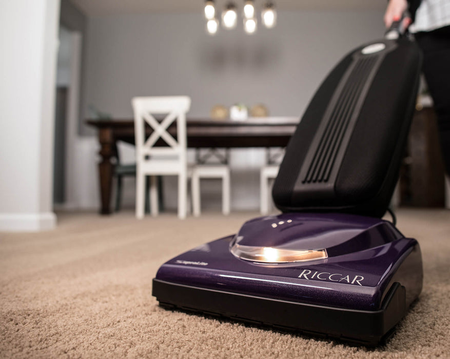 Riccar Supralite R10S Upright Vacuum, weighs just 9 pounds!
